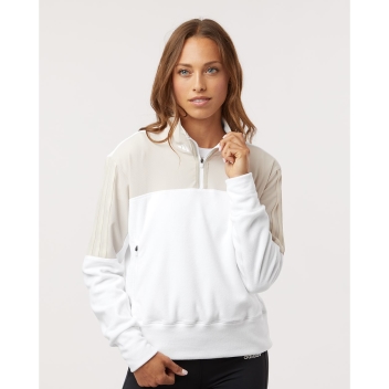 Adidas Women's Fleece Quarter-zip Pullover - A601