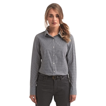 Artisan Collection By Reprime Women's Microcheck Gingham Cotton Shirt - Rp320