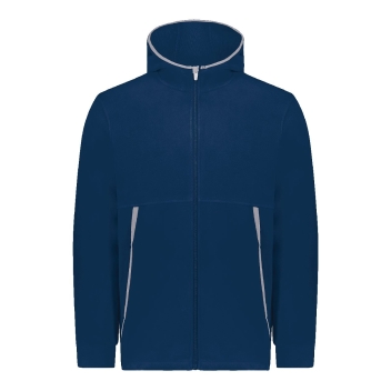 Augusta Sportswear Youth Eco Revive&trade; Polar Fleece Hooded Full-zip Jacket - 6859