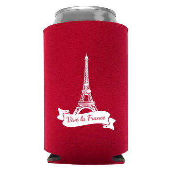 Bastille Day Full Color Foam Collapsible Coolies Style 91323