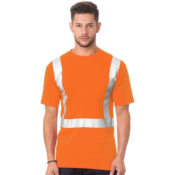 Bayside Unisex Usa-made 50/50 High Visibility Pocket T-shirt - 3772