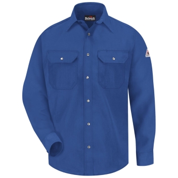 Bulwark Men's Snap-front Uniform Shirt - Nomex&reg; Iiia - 4.5 Oz. - Sns2