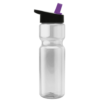 Champion - 28 Oz. Transparent Bottle With Flip Straw