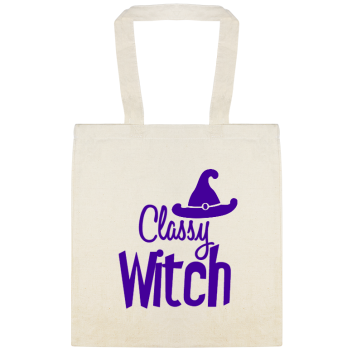 Halloween Classy Witch Custom Everyday Cotton Tote Bags Style 142400