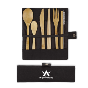 Custom Camping Bamboo Utensil Set