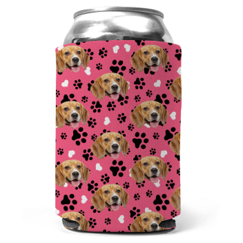 Custom Dog And Paw Can Coolers