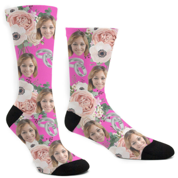 Custom Wedding Flower Socks