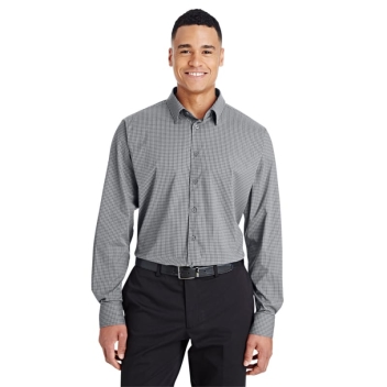 Devon & Jones Crownlux Performance™ Men's Tonal Mini Check Shirt