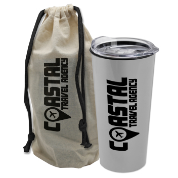 Explorer Tumbler - 18 Oz. Tumbler With Se- In A Reusable Cotton Bag