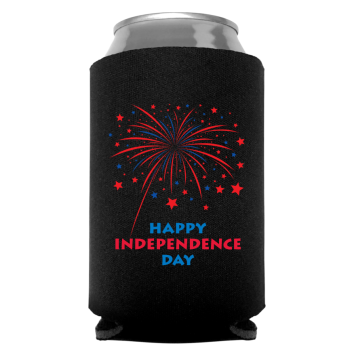Fourth  Of July Full Color Foam Collapsible Coolies Style 107732