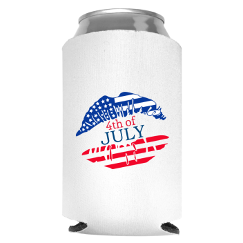 Fourth  Of July Full Color Foam Collapsible Coolies Style 107744