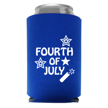 Fourth  Of July Full Color Foam Collapsible Coolies Style 107773