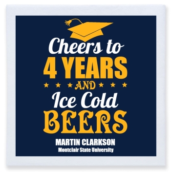 Cheers To 4 Hers Andice Cold Beers Years Full Color 3ply Premium Beverage Napkins Style 172714
