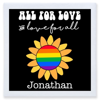 All For Love Love For All Full Color 3ply Premium Beverage Napkins Style 173255