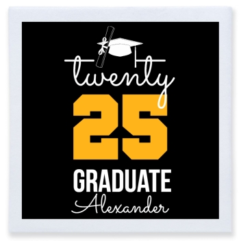 Twenty 25 Graduate Full Color 3ply Premium Beverage Napkins Style 171426