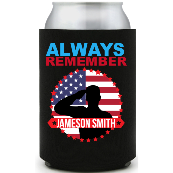 Always Remember Full Color Foam Collapsible Coolies All Over Print Style 173043