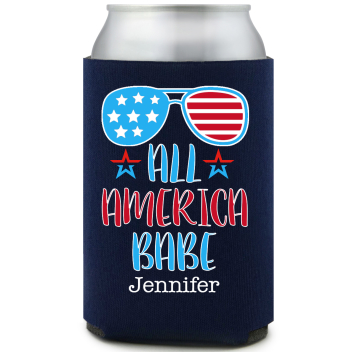 America Full Color Foam Collapsible Coolies All Over Print Style 173014