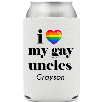 I Love My Gay Uncles Full Color Foam Collapsible Coolies All Over Print Style 173160