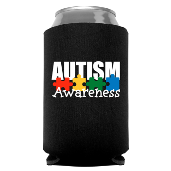 Autism Awareness Full Color Foam Collapsible Coolies Style 134155