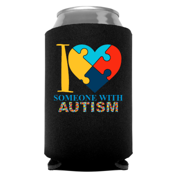 Autism Awareness Full Color Foam Collapsible Coolies Style 134153