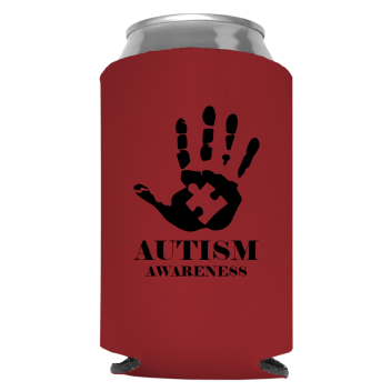 Autism Awareness Full Color Foam Collapsible Coolies Style 133495