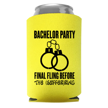 Bachelor Party Full Color Foam Collapsible Coolies Style 131093