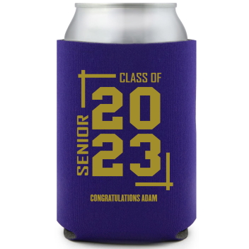Class Of 2023 Senior Full Color Foam Collapsible Coolies Style 158858
