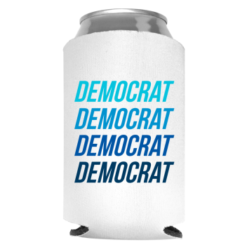 Democrat Full Color Foam Collapsible Coolies Style 113010