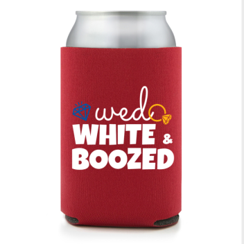 Full Color Foam Collapsible Can Coolers Fourth Of July White Boozed  Wed Style 137585