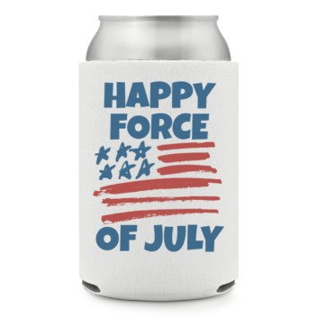 Full Color Foam Collapsible Can Coolers Fourth Of July Happy Force Of July Style 137300