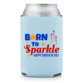Full Color Foam Collapsible Can Coolers Fourth Of July Sparkle B Rn To Happy Fourth Of July Style 136953