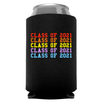 Graduation 2021 Full Color Foam Collapsible Coolies Style 134856