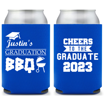 Graduation Bbq Cheers To The Graduate Full Color Foam Collapsible Coolies Style 158759