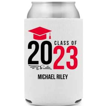 Graduation Class Of 2023 Full Color Foam Collapsible Coolies Style 158893