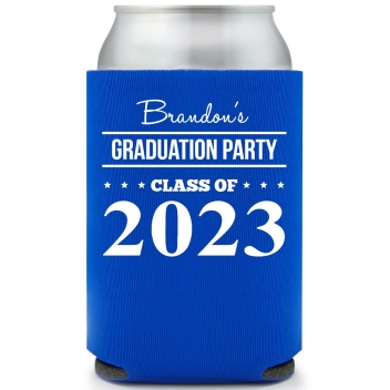Full Color Foam Collapsible Can Coolers Graduation Party Class Of Style 158781