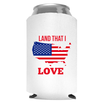 Memorial Day Full Color Foam Collapsible Coolies Style 135034