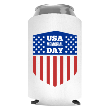 Memorial Day Full Color Foam Collapsible Coolies Style 118549