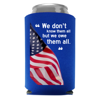 Memorial Day Full Color Foam Collapsible Coolies Style 118525
