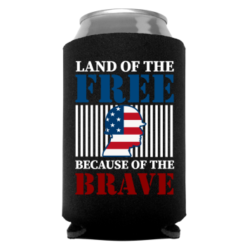 Memorial Day Full Color Foam Collapsible Coolies Style 118522