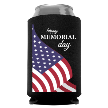 Memorial Day Full Color Foam Collapsible Coolies Style 118517