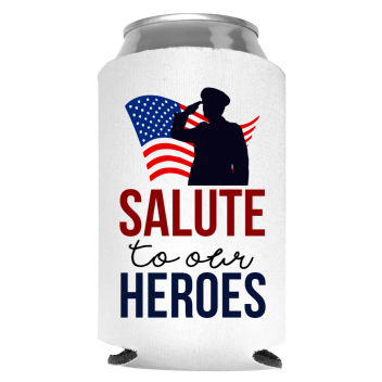 Memorial Day Full Color Foam Collapsible Coolies Style 118516