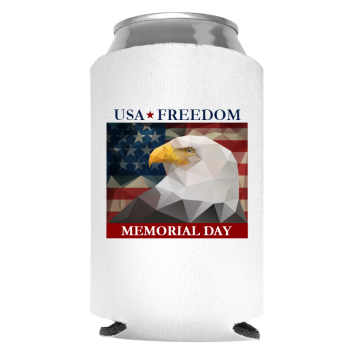 Memorial Day Full Color Foam Collapsible Coolies Style 118515