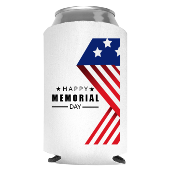 Memorial Day Full Color Foam Collapsible Coolies Style 118484