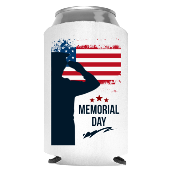 Memorial Day Full Color Foam Collapsible Coolies Style 118474