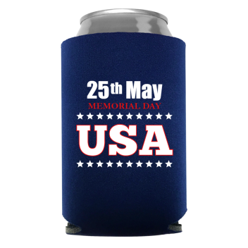 Memorial Day Full Color Foam Collapsible Coolies Style 118470