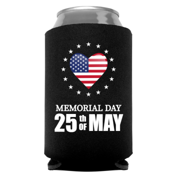 Memorial Day Full Color Foam Collapsible Coolies Style 118461