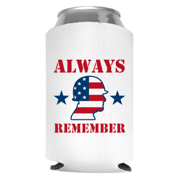 Memorial Day Full Color Foam Collapsible Coolies Style 118452