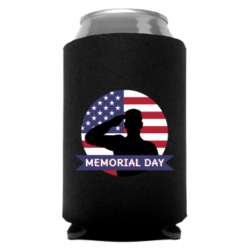 Memorial Day Full Color Foam Collapsible Coolies Style 118451