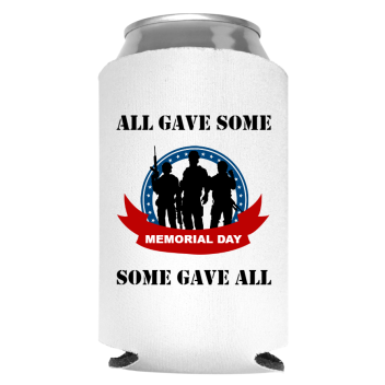 Memorial Day Full Color Foam Collapsible Coolies Style 118271