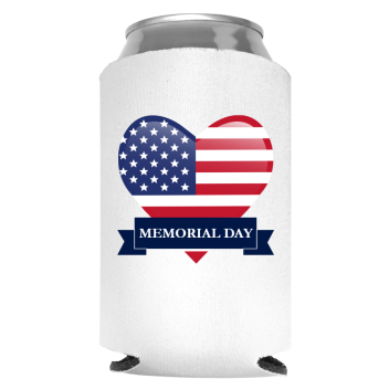 Memorial Day Full Color Foam Collapsible Coolies Style 118261